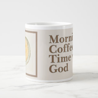 Gigante Taza de café: Momento de café con Dios por la maña