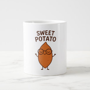 Gigante Taza De Café Mono Adorable De Batata