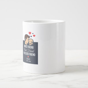 Gigante Taza de café para papá personalizada