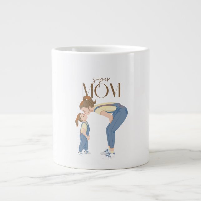 Gigante taza de café para supermamá (Frente)
