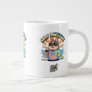 Gigante Taza de café para una mañana acogedora
