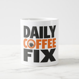 Gigante Taza de café personalizada: combustible matutino d