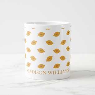 Gigante Taza de café personalizada con nombre minimalista