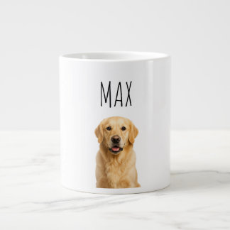 Gigante Taza de café personalizada de Golden Retriever — "