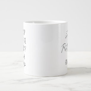 Gigante Taza de café personalizada para la jubilación, Fel
