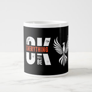 Gigante Taza de café Recordatorio Tranquilo y Audaz