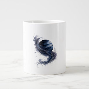 Gigante Taza de café Remolino Cósmico del Planeta Azul E