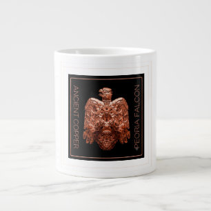 Gigante Taza de café restaurada del antiguo halcón de cobr