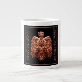Gigante Taza de café restaurada del antiguo halcón de cobr