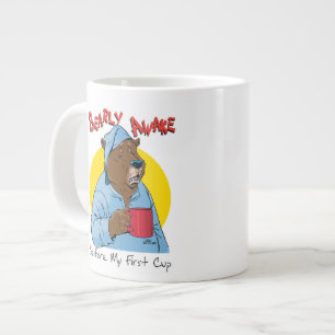 Gigante Taza de café soñolienta de la novedad del oso