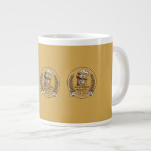 Taza de cerámica de máquina de café expreso retro