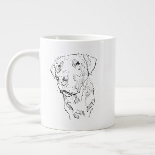 Gigante Taza de Labrador, Café de Mamá Perro Cerámica