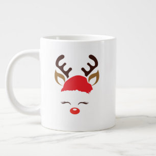 Gigante Taza de Navidad – Taza clásica de cacao y café par