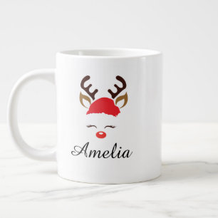 Gigante Taza de Navidad – Taza clásica de cacao y café par