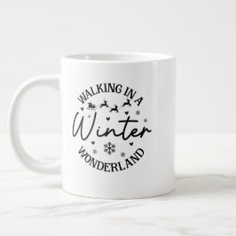 Gigante Taza de Navidad – Taza festiva de cocoa y café par