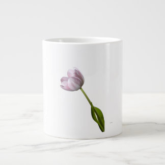 Gigante Taza de té y café de foto de tulipán rosa
