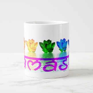 Gigante Taza del té o de café de Namaste de la yoga