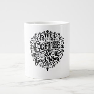 Gigante Taza especial de café con estética vintage y cita 