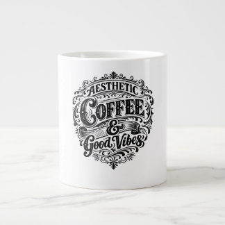 Gigante Taza especial de café con estética vintage y cita