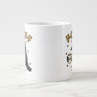 Gigante Taza F-CAW-F Cuervo | Taza de café divertida F Caw