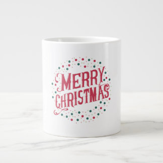 Gigante Taza Feliz Navidad | Taza de café festiva de vacac