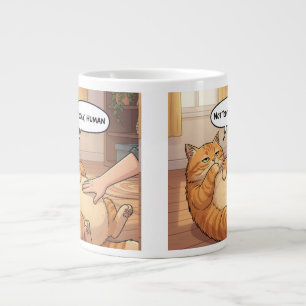 Gigante Taza Gruñón Gato No Hoy Humano Taza de Café Dive