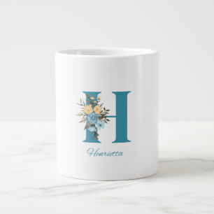 Gigante Taza inicial nombre Taza de café con letra perso