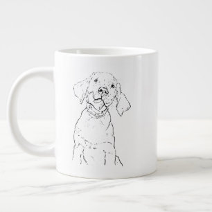 Gigante Taza para Labrador Retriever, Taza de café para ma
