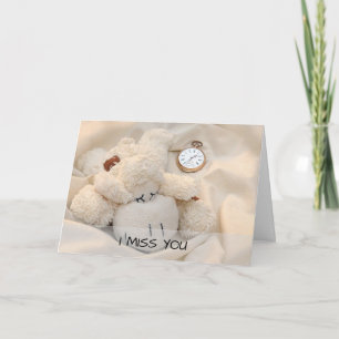 Gigante Teddy Bear Te Extraño La Tarjeta