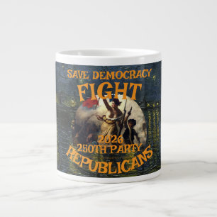 GIGANTE TSA DOJ FV TAZA DE CAFÉ VD STD TRUMP TRUMPS REPÚBL