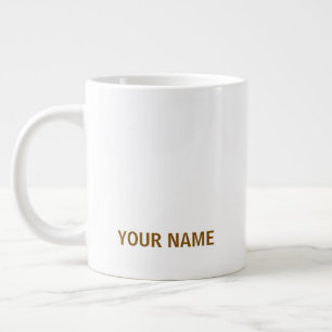 Gigante Tu Nombre Aquí Taza De Café Simple Y Elegante Pers