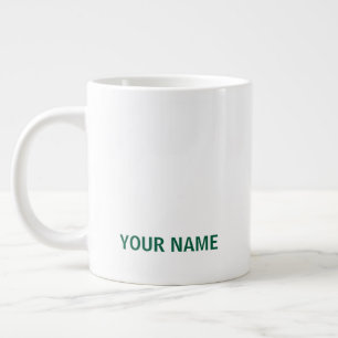 Gigante Tu Nombre Aquí Taza De Café Simple Y Elegante Pers