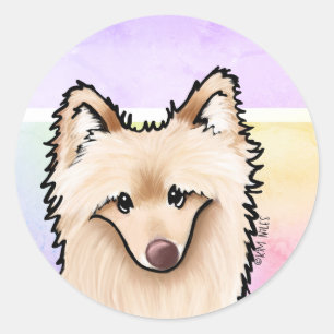 Gigantes Pegatinas Perros de Pomerania
