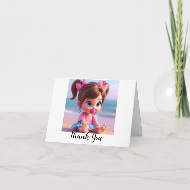 Giggles agradecidos: Tarjetas de agradecimiento pa (Anverso)