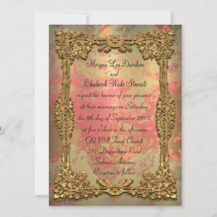 Gigifarah Invitación a la boda formal de 5,5" x 7,