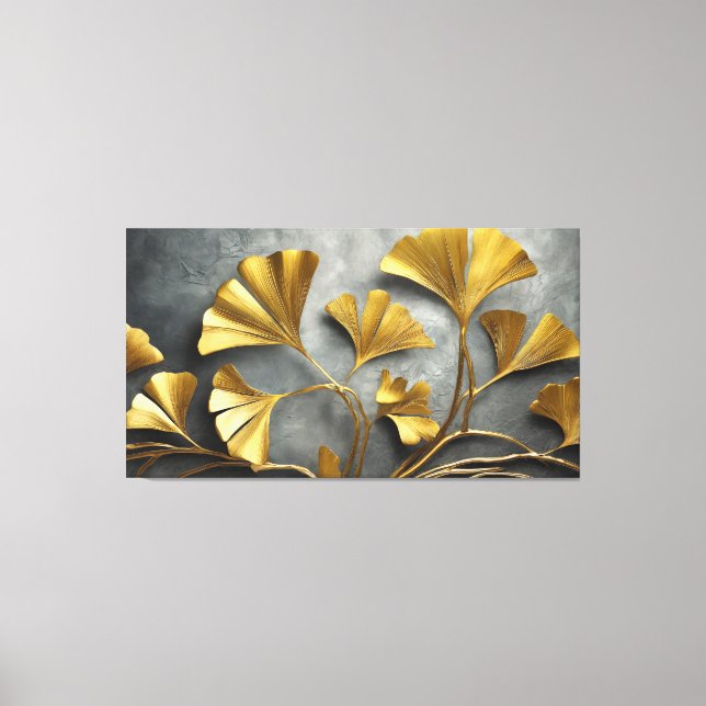 Gilded Ginkgo: Arte en Metal (Anverso)