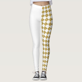 Gilded Illusion white Leggings