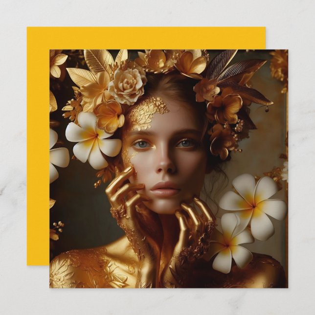 Gilded Pre-Raphaelite Woman 3 (Anverso / Reverso)