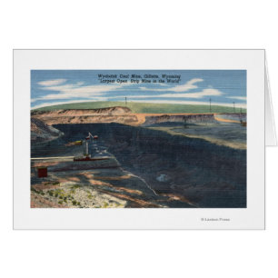 Gillette, WY - Vista de la mina de carbón Wydodak