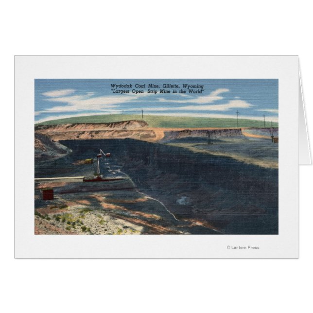 Gillette, WY - Vista de la mina de carbón Wydodak (Anverso (Horizontal))