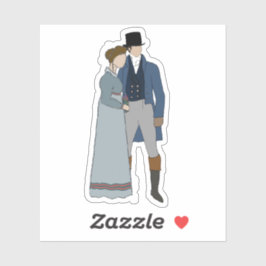 Gillian y Scott, pegatina de vinilo cortado por pe