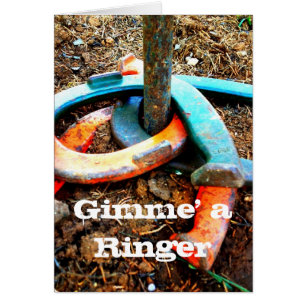 Gimme' a Ringer Horseshoe lanzando regalos