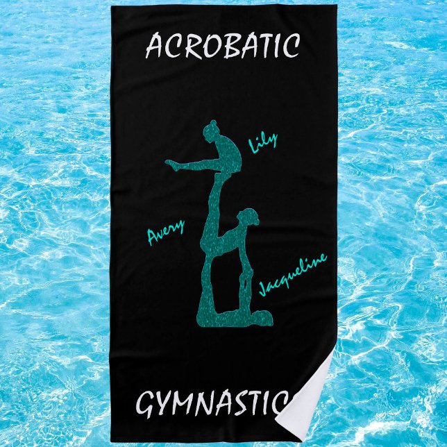 Gimnasia Acrobática Toalla de Playa con Hasta 3 No (Subido por el creador)