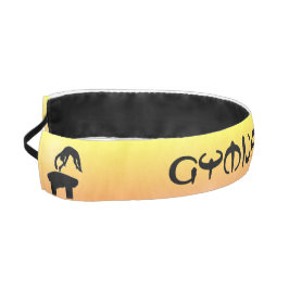 Gimnasia chica Banda de cabeza amarilla y negra