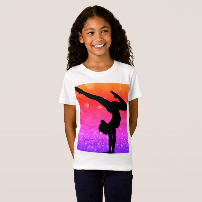 Gimnasia chica Gimnasia Arcoiris Camiseta (Anverso completo)