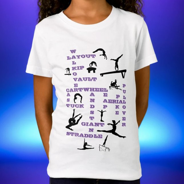 Gimnasia chica Habilidades Camiseta De Palabras Cr (Subido por el creador)