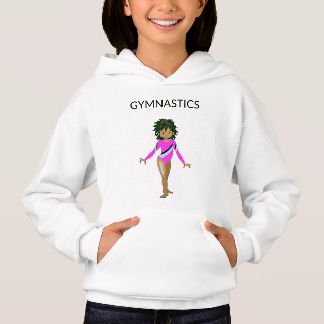 Gimnasia chica pullover hoodis con gimnasta (Anverso)
