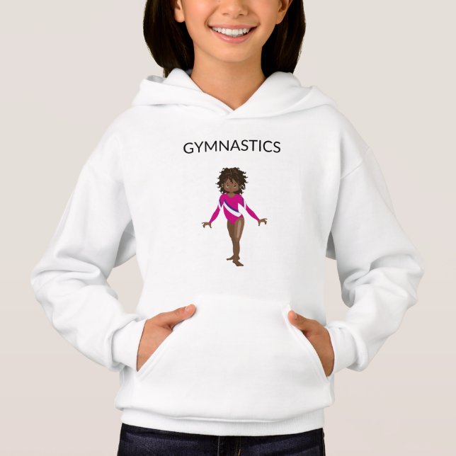 Gimnasia chica pullover hoodis con gimnasta (Anverso)