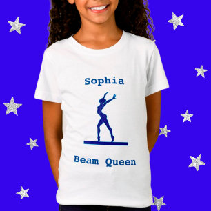 Gimnasia de chicas con camiseta de la reina
