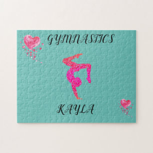 Gimnasia de gimnasia y puzzle personalizado de cor